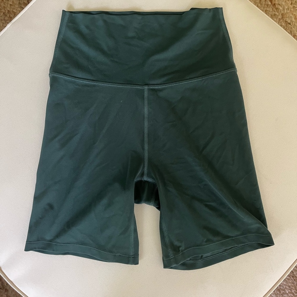 All in motion, seamless biker shorts, Green, size XS